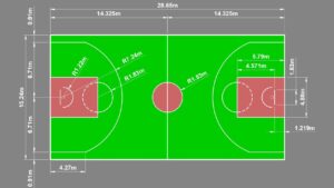 Dimensions terrain de basket officiel : tout ce qu’il faut savoir