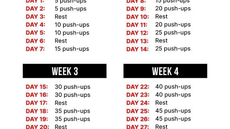 programme de pompes quotidien pour renforcer votre corps et améliorer votre endurance avec des exercices adaptés à tous les niveaux.